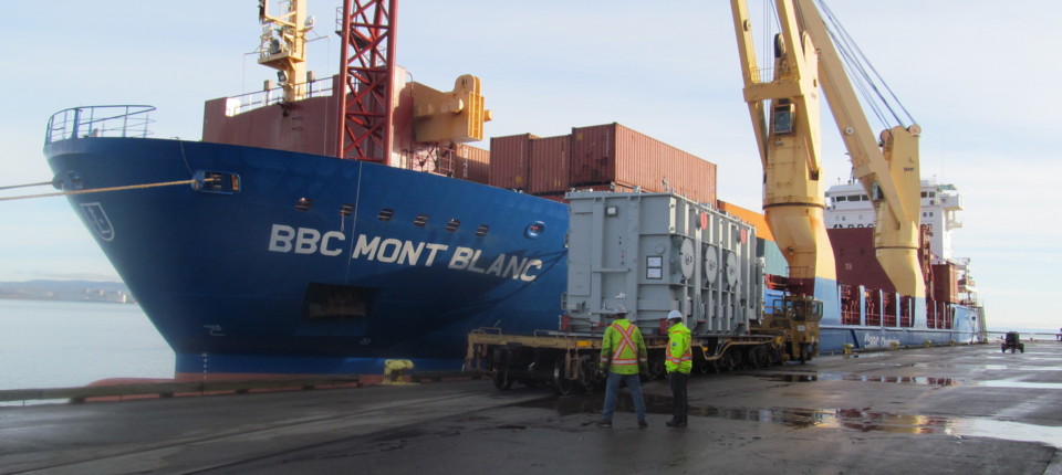 Inspecting containers at a Container Terminal | Cargoinspect Inc.